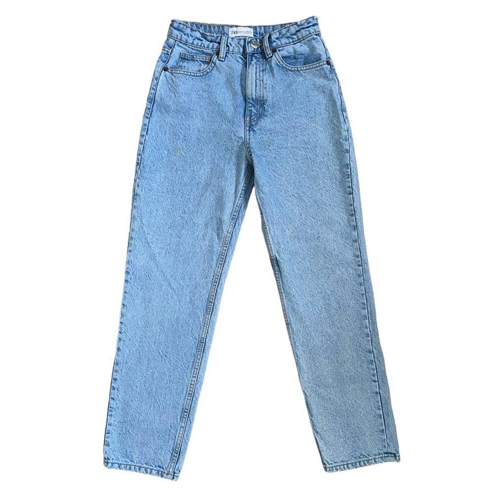 Zara High Rise Straight Jeans